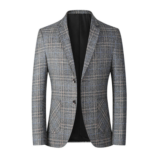 Blazer Homme Classique Noir à 2 Boutons - PanierRoyale