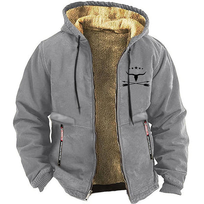 Sweat à capuche homme hiver chaud et confortable