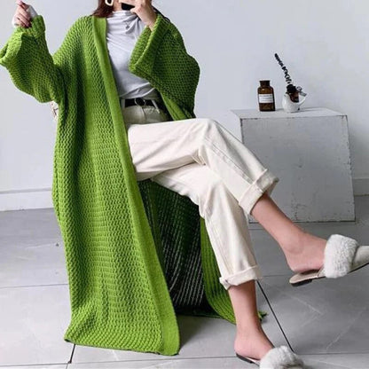 Cardigan Femme Tricot Long Dégagé