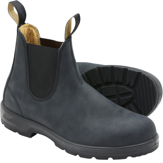 Bottes Chelsea Homme Cuir Noir Classiques - PanierRoyale