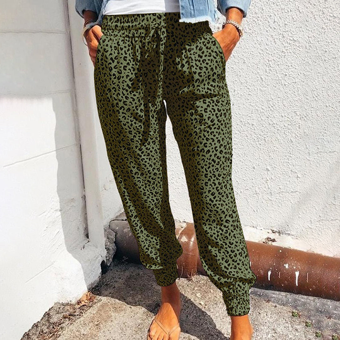 Pantalon de loisir femme leopard confortable et tendance