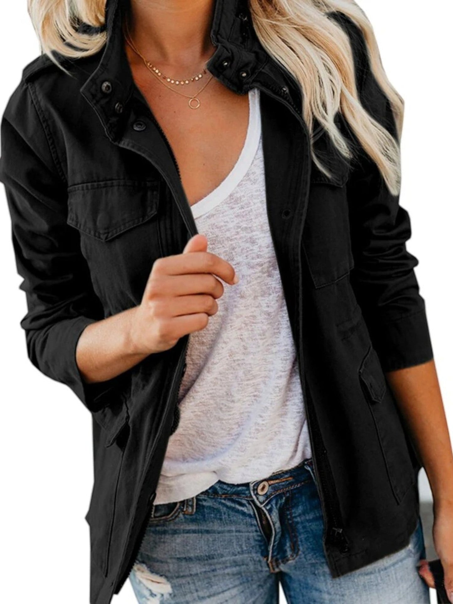 Veste Jean Femme Élégante et Tendance - PanierRoyale
