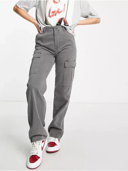 Pantalon Cargo Femme Pratique avec Poches pour Tous les Jours - PanierRoyale