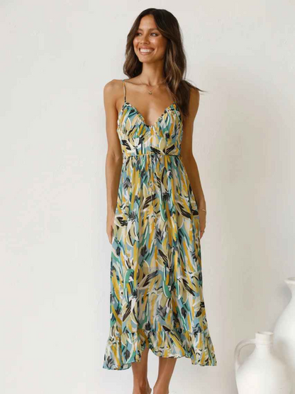 Robe Été Légère à Imprimé Floral Féminine - PanierRoyale
