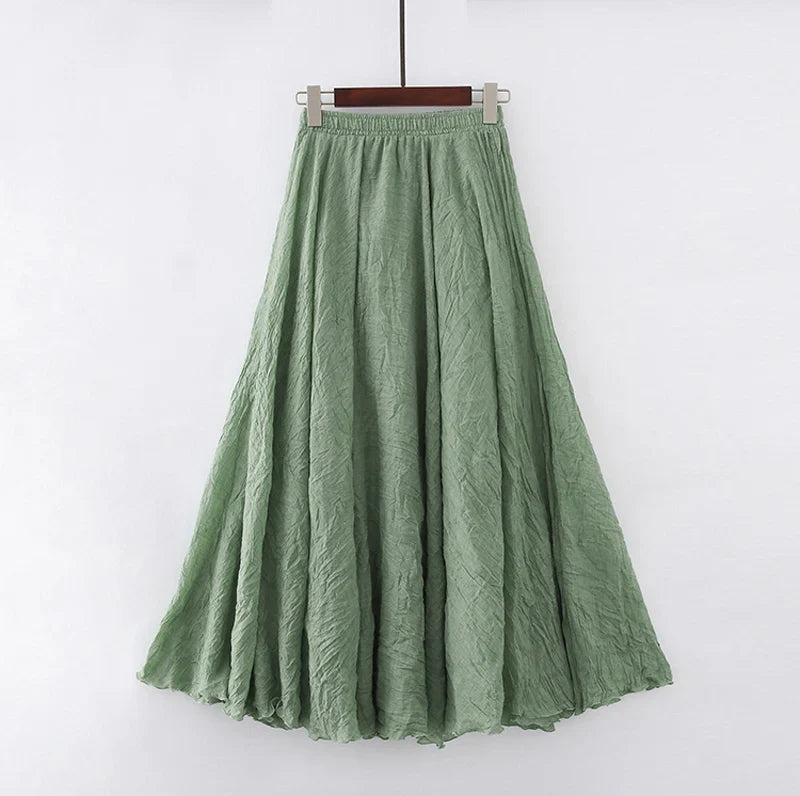 Jupe Longue Élégante Taille Haute Femme