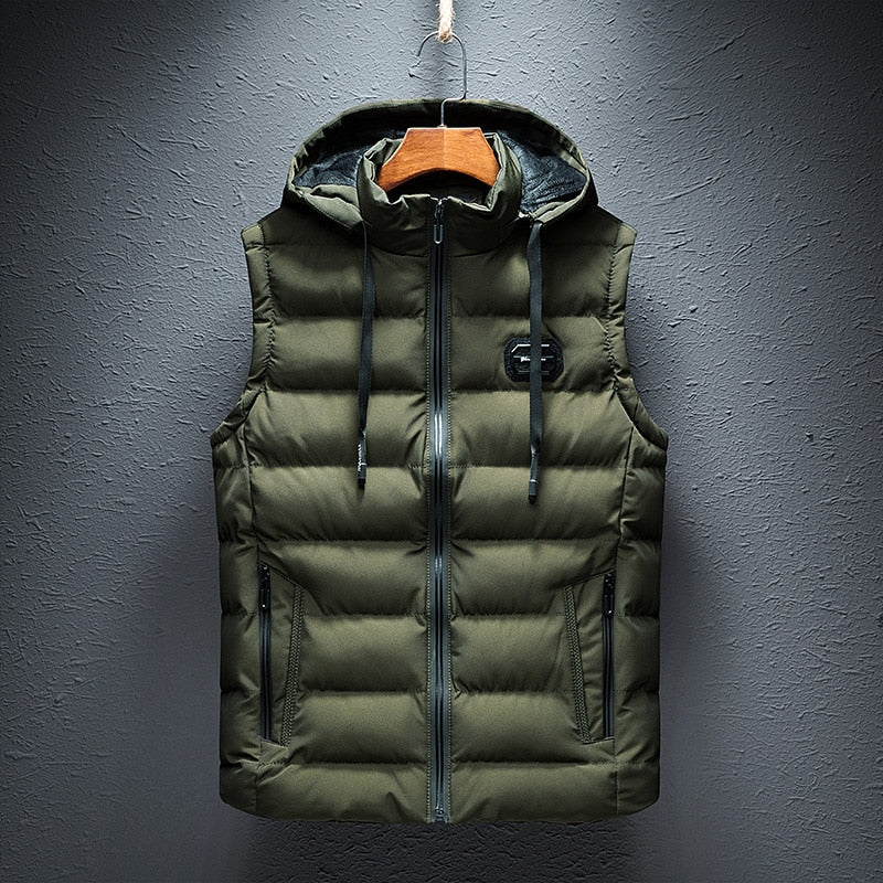 Gilet léger avec capuche amovible pour homme
