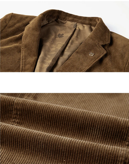 Blazer Homme Brun Classique Élégant