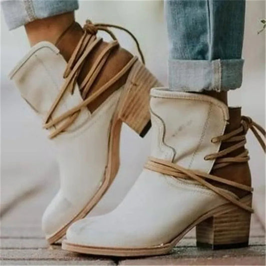 Bottes cowboy femme élégantes avec semelles antidérapantes - PanierRoyale