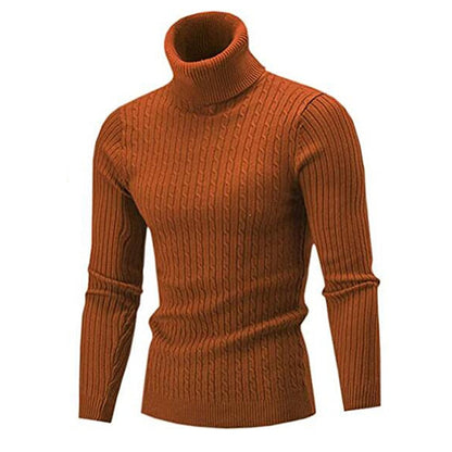 Pull Homme Col Roulé Tricot Doux et Chaud