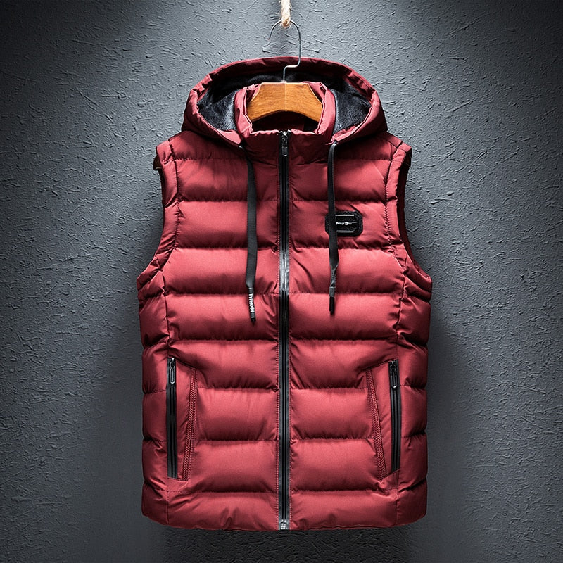 Gilet léger avec capuche amovible pour homme