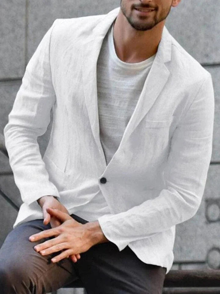 Veste légère Slim Fit à un bouton