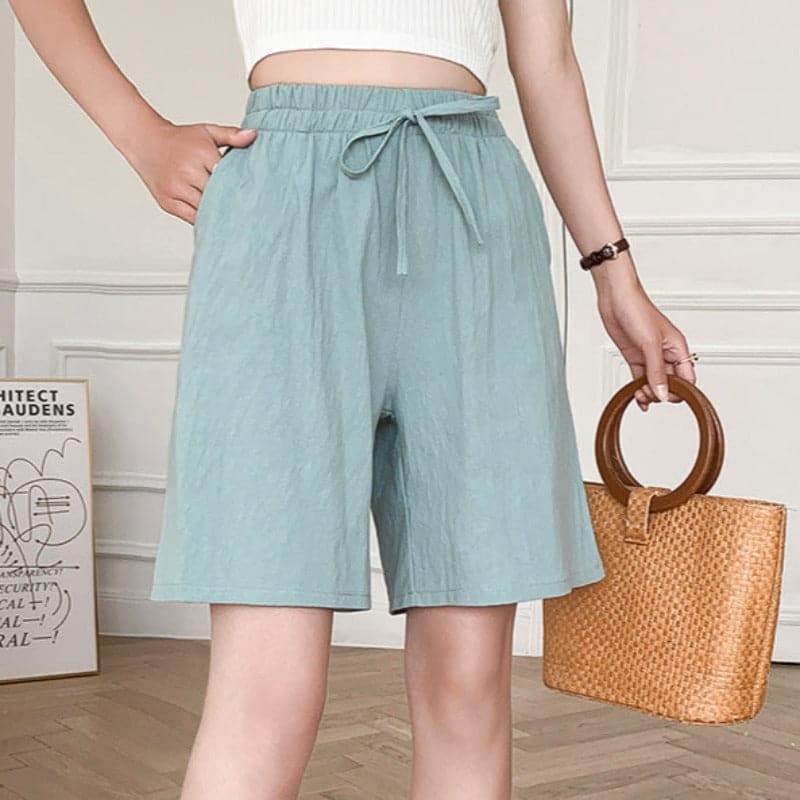 Short Décontracté Jaune Citron pour Femme