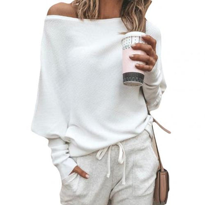 Pull Femme Rouge Col Décalé Élégant