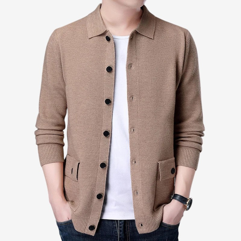Cardigan Homme Chic à Manches Longues et Douillet