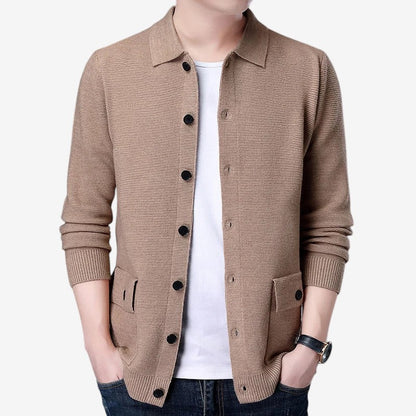Cardigan Homme Chic à Manches Longues et Douillet