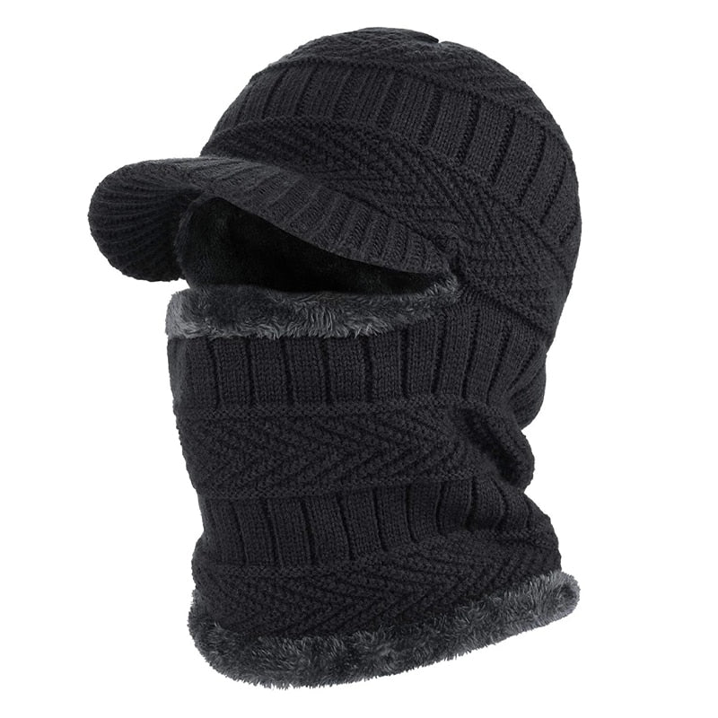 Bonnet Hiver avec Cagoule Intérieure Chaude - PanierRoyale