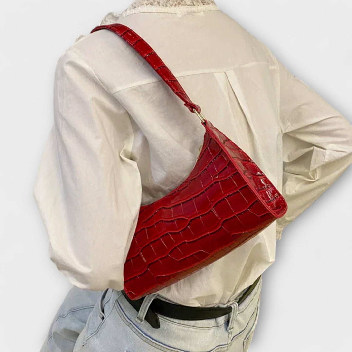 Sac à Épaules Classique Féminin en Cuir