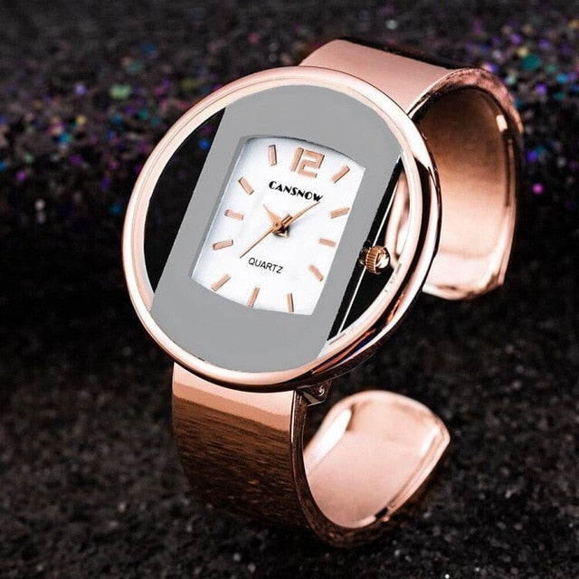 Montre Femme Élégante Acier Inoxydable