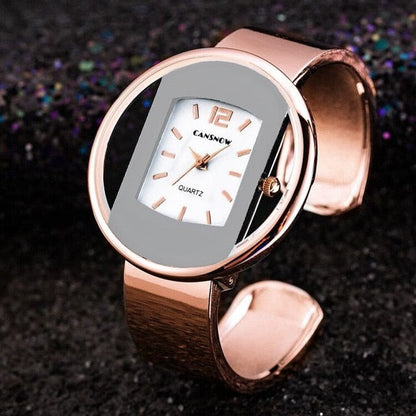 Montre Femme Élégante Acier Inoxydable