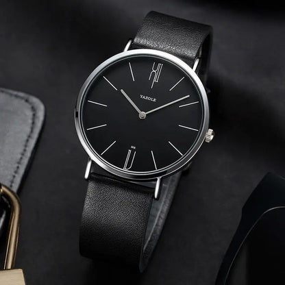 Montre Homme Classique Élégante en Cuir