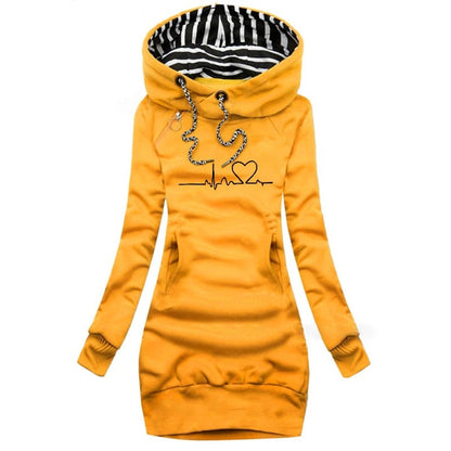 Robe Streetwear À Capuche Féminine