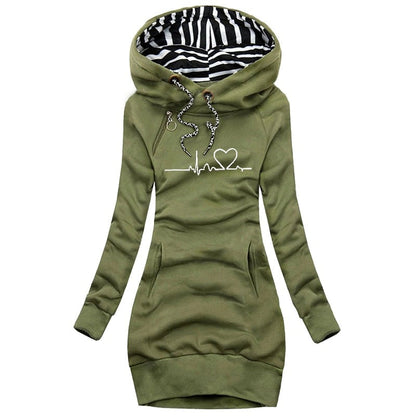 Robe Streetwear À Capuche Féminine