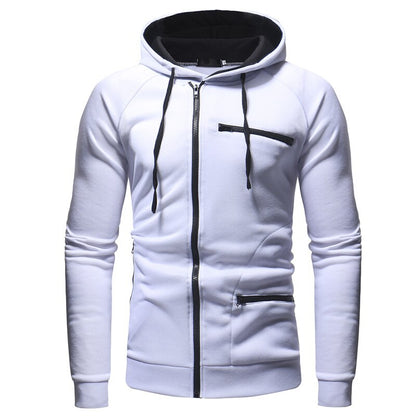Sweat Capuche Zippé Homme Slim Fit pour Printemps