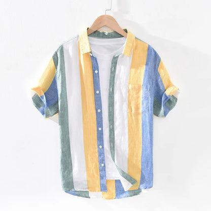Chemise Lin Coton Élégante pour Homme - BerlinGlamour