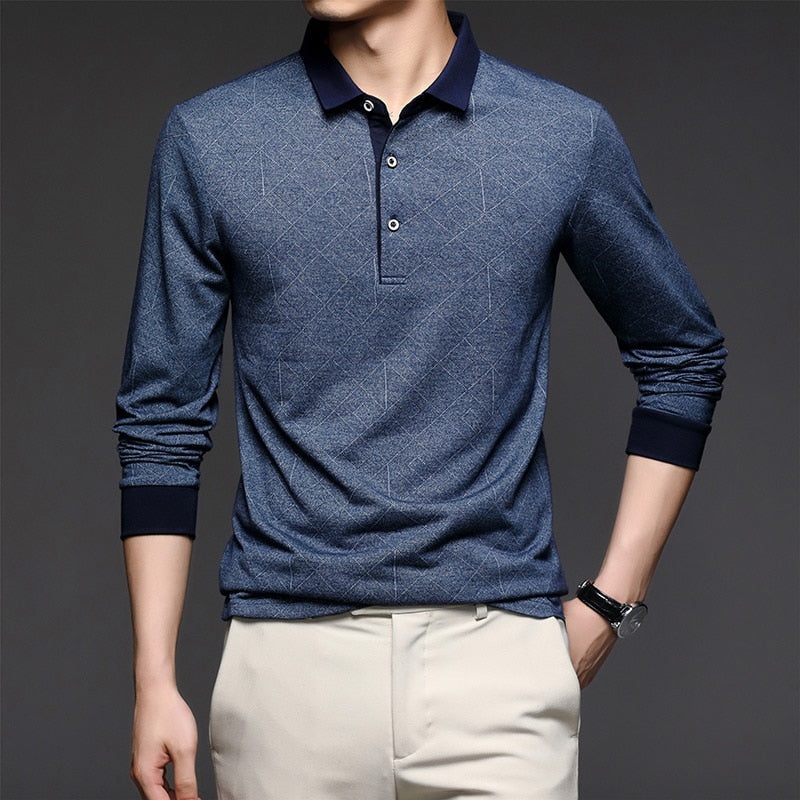 Chemise Homme Traditionnelle à Manches Longues pour Bureau