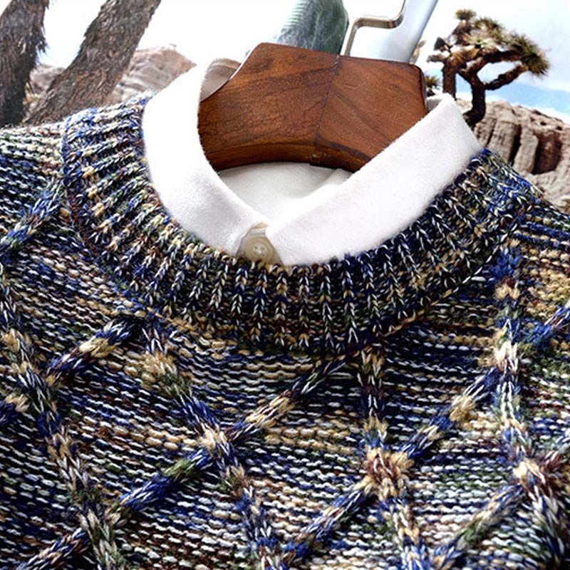 Pull Homme Élégant et Unique en Laine Mélangée