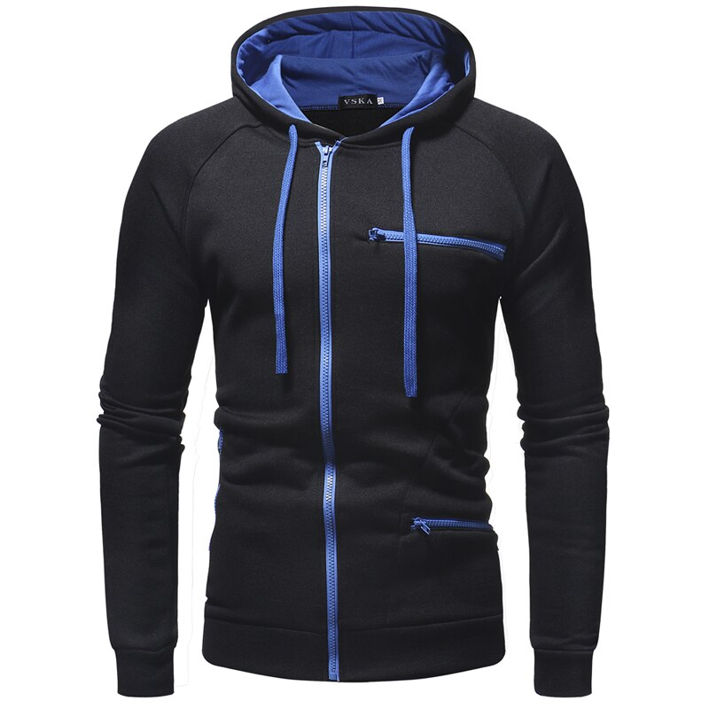 Sweat Capuche Zippé Homme Slim Fit pour Printemps