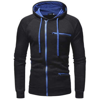 Sweat Capuche Zippé Homme Slim Fit pour Printemps
