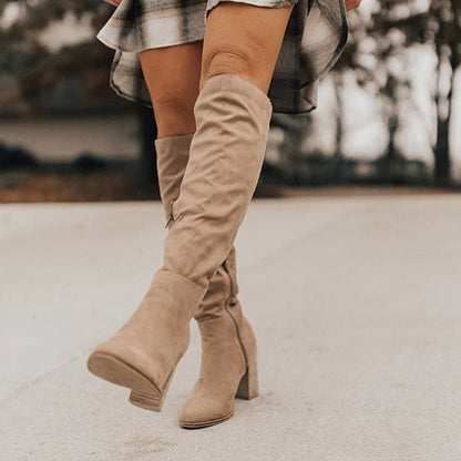 Bottes Femmes Haut Talon Élégantes et Comfortables