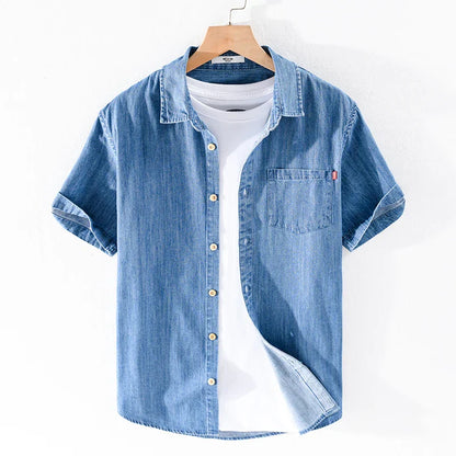 Chemise Homme Denim en Coton Authentic