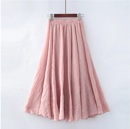 Jupe Longue Élégante Taille Haute Femme