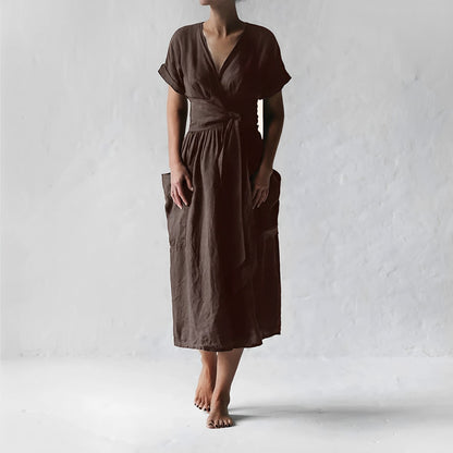 Robe Été Légère Manches Courtes pour Femme