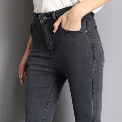 Jean Femme Taille Slim Élégant pour Tous les Jours