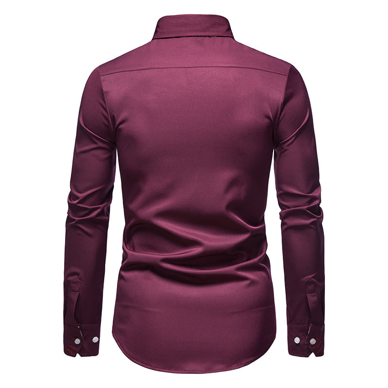 Chemise Homme à Motifs Paisley Élégant