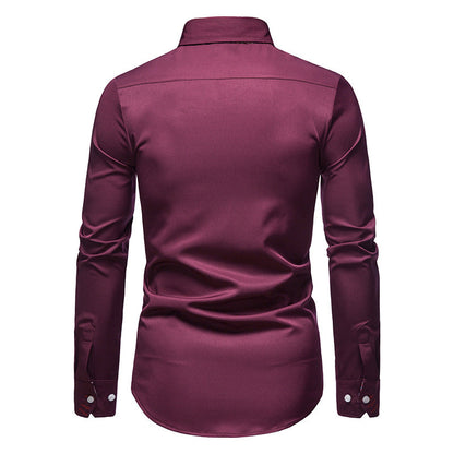 Chemise Homme à Motifs Paisley Élégant