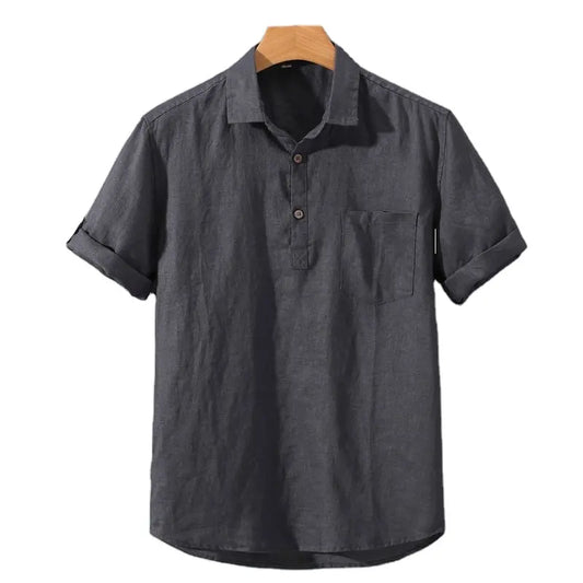 Chemise Polo en Lin Blanc Élégant - BerlinGlamour