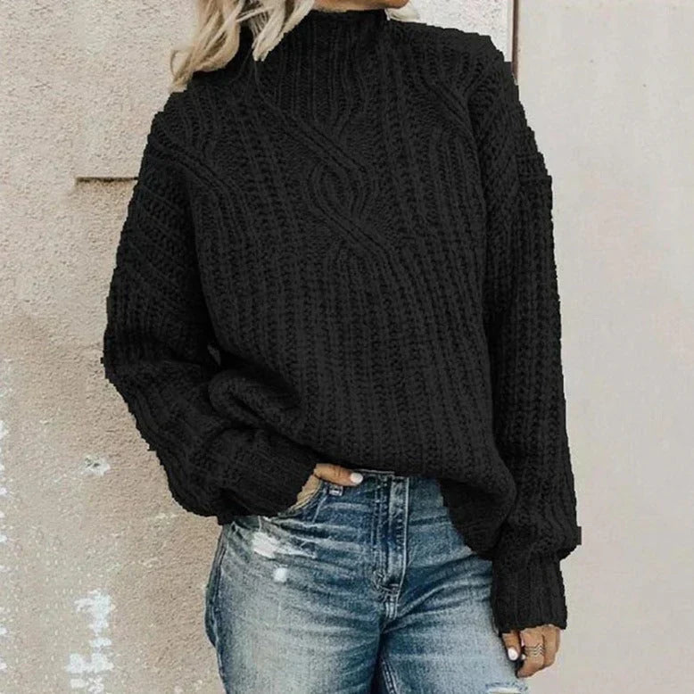 Pull Femme Col Roulé Doux et Élégant - PanierRoyale