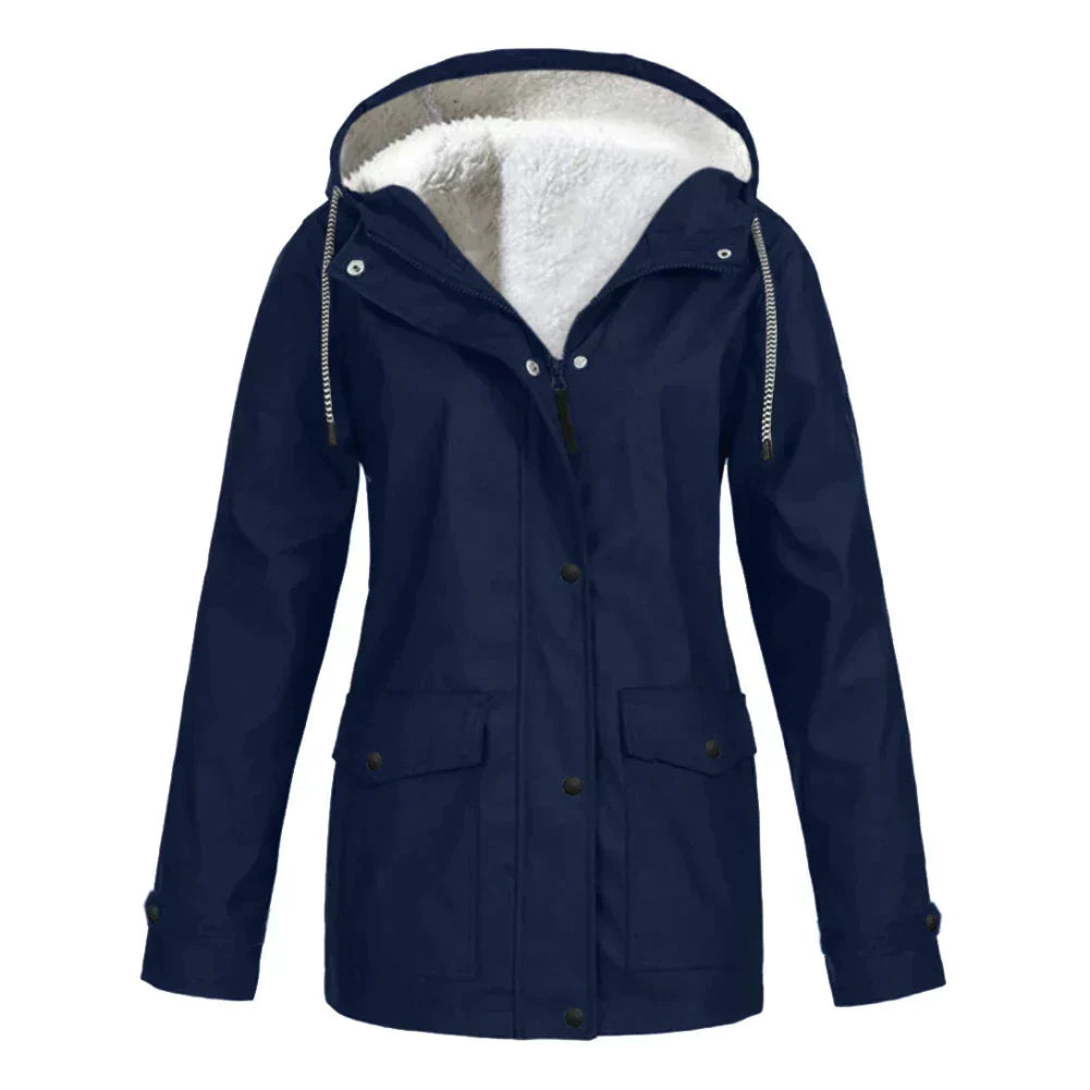 Veste Imperméable Femme Douce et Chaude