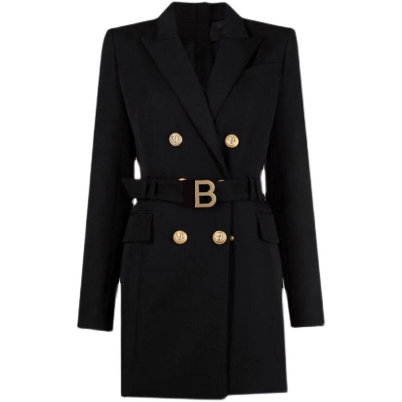 Robe Blazer Femme Élégante Manches Longues - PanierRoyale