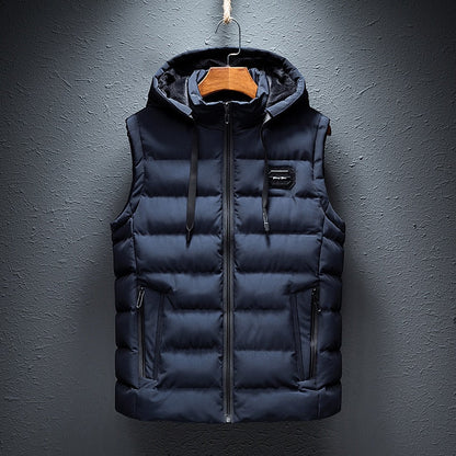 Gilet léger avec capuche amovible pour homme