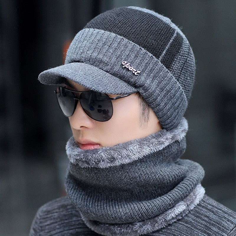 Bonnet Hiver avec Cagoule Intérieure Chaude