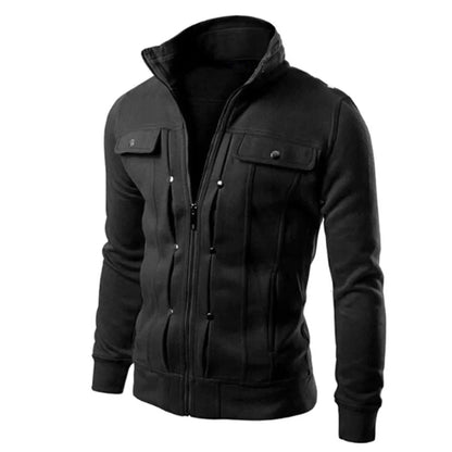 Veste Homme Sport Chic à Manches Longues et Fermeture Éclair - PanierRoyale