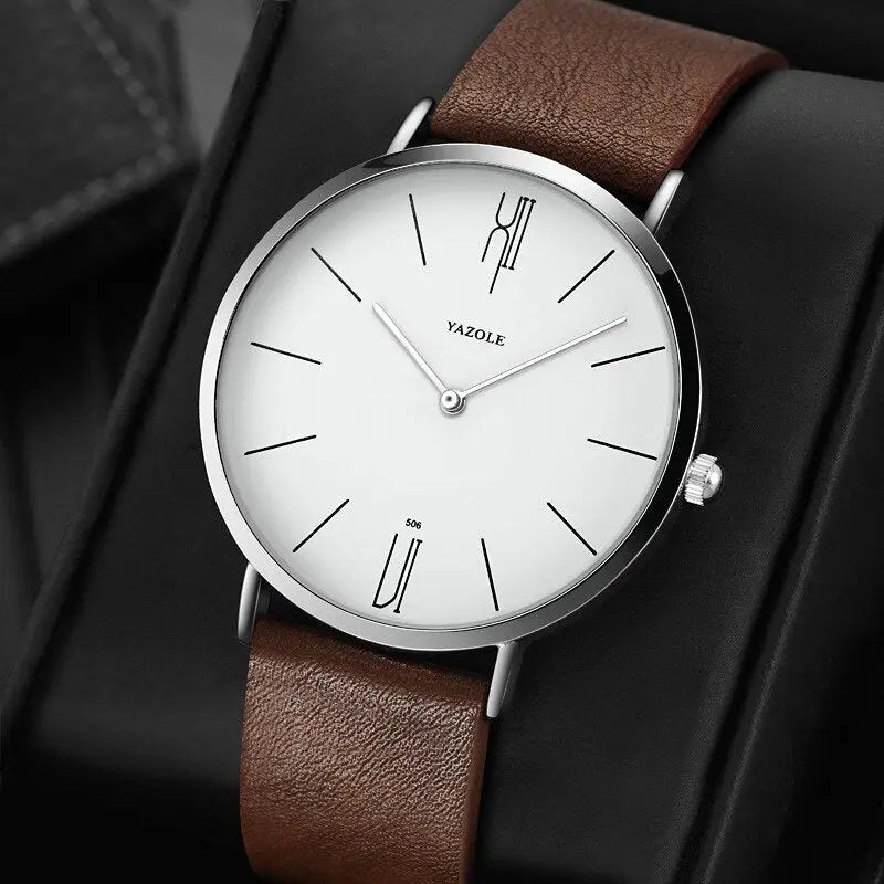 Montre Homme Classique Élégante en Cuir - BerlinGlamour