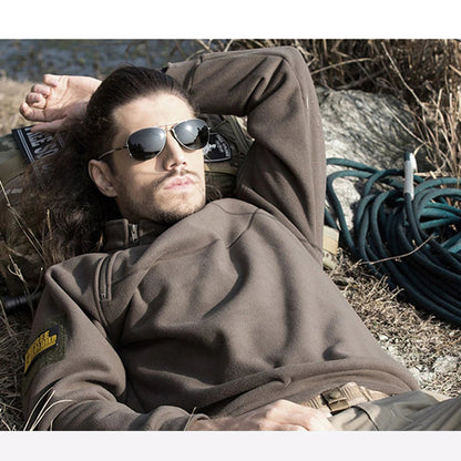 Pullover Homme Col Montant ZIP Mi-Saison