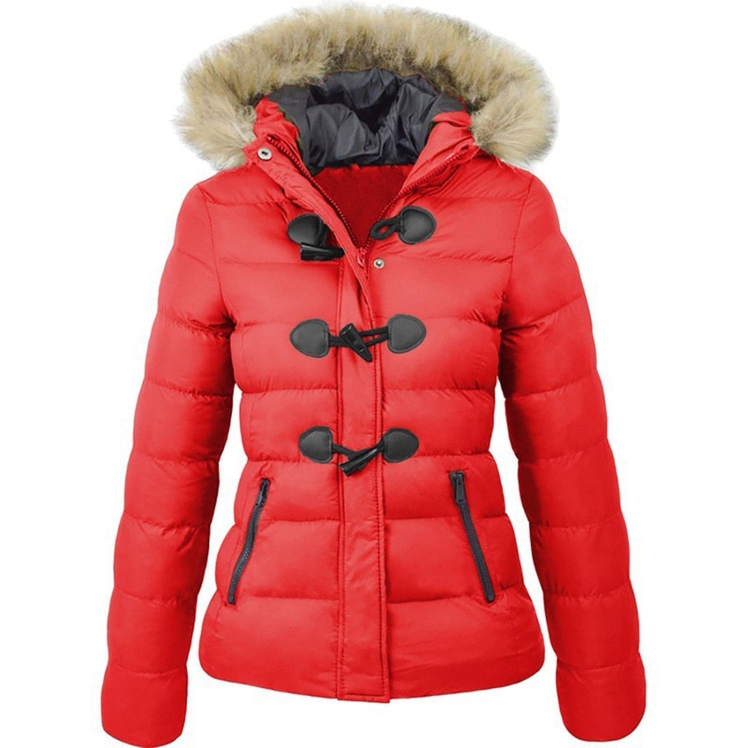 Manteau Homme Hiver Long Noir Étanche avec Capuchon