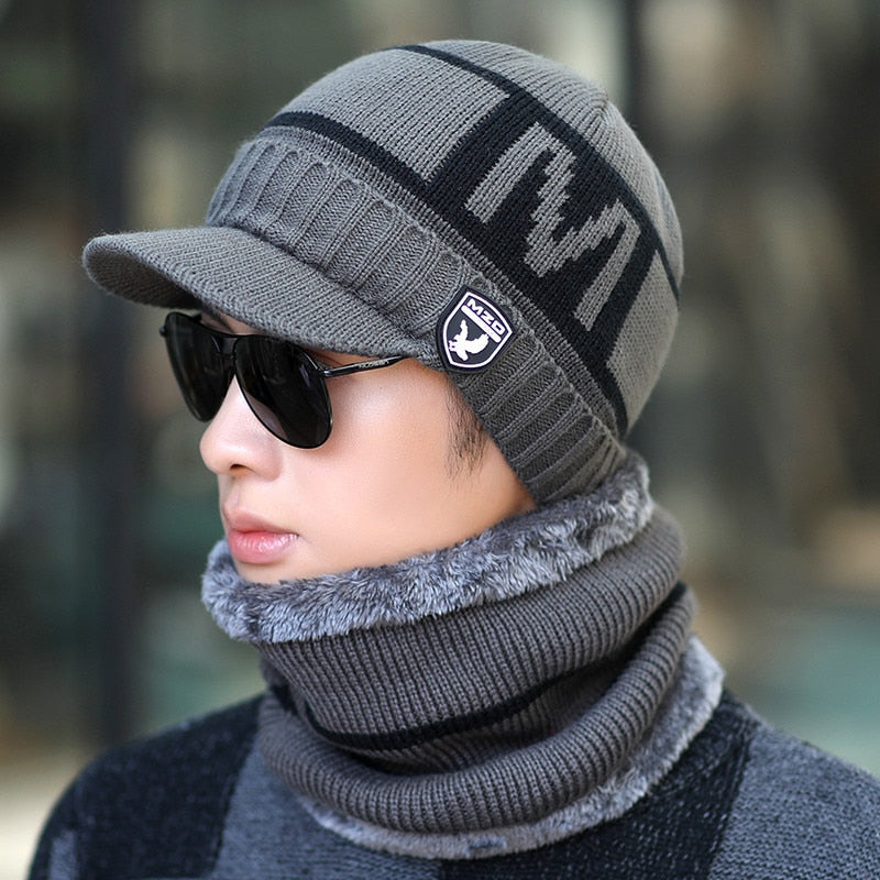 Bonnet Hiver avec Cagoule Intérieure Chaude